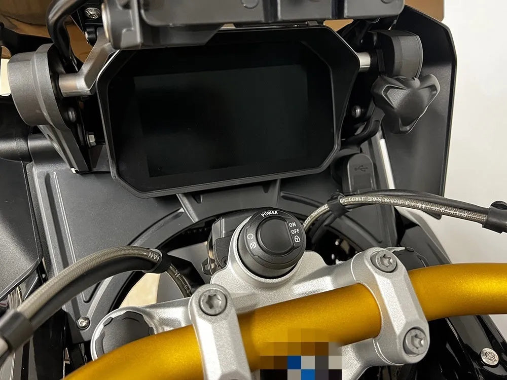 Black ABS plastic motorcycle cockpit fairing for BMW R1250GS and R1200GS models