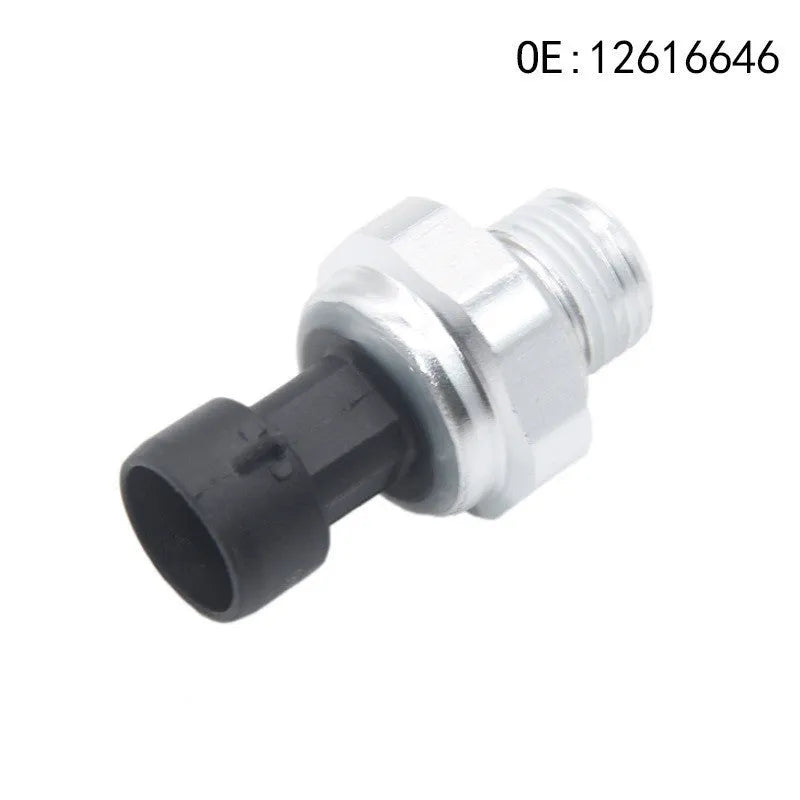 Silver metal fuel pressure sensor for GM cars and trucks, part numbers 12616646 12677836 D1846A