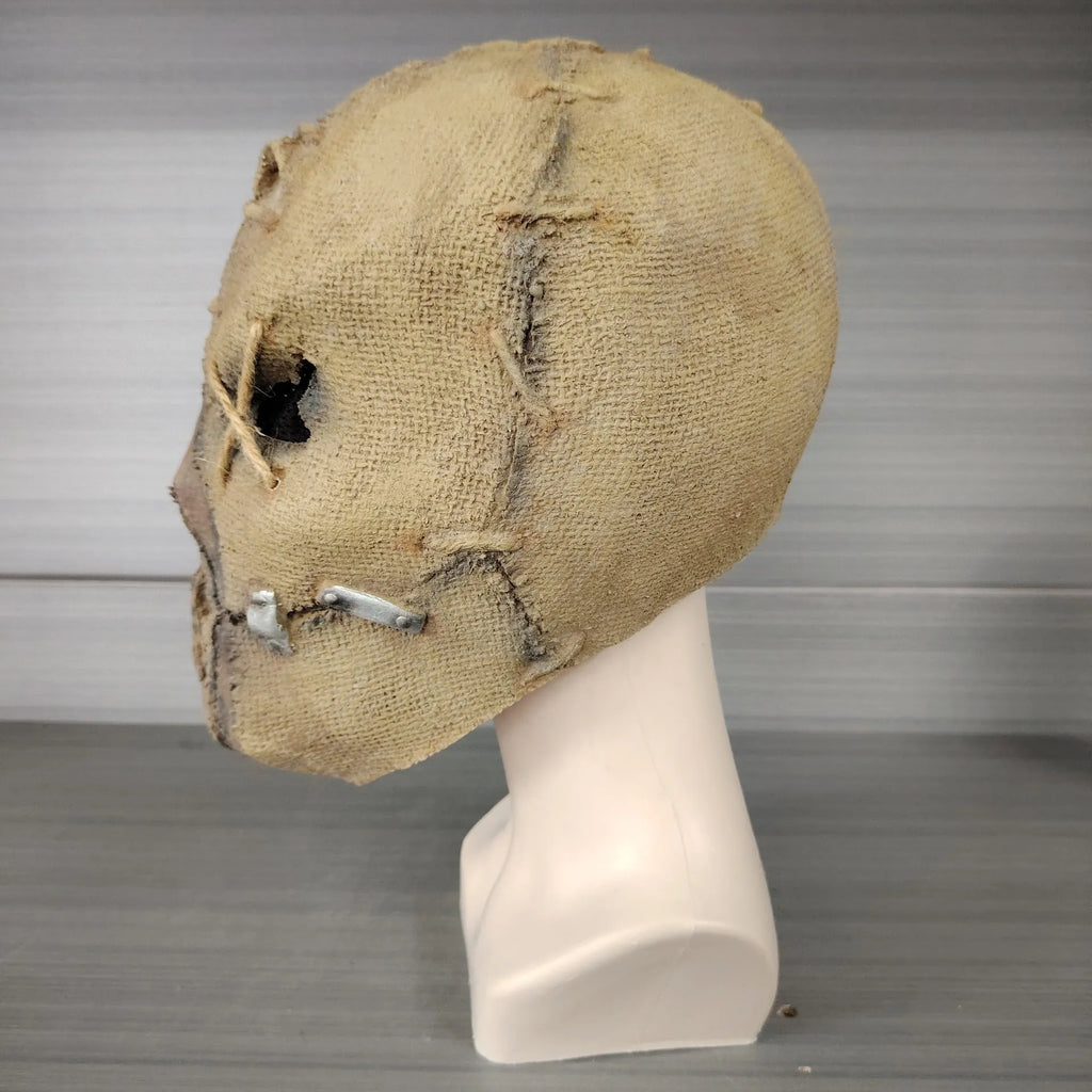 Latex scar skull Halloween mask, a full head cover measuring 31cm tall