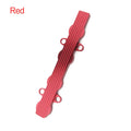 Aluminium alloy engine harness housing cover in blue, red, and silver, shown with and without mounting holes.