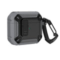 Protective plastic shell for Apple AirPods charging case showing two-tone colour options