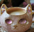 Geode crystal pattern cat cup resin craft mug in pastel colours for decorative display