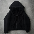 Men's and women's casual loose coat in white or black with regular long sleeves