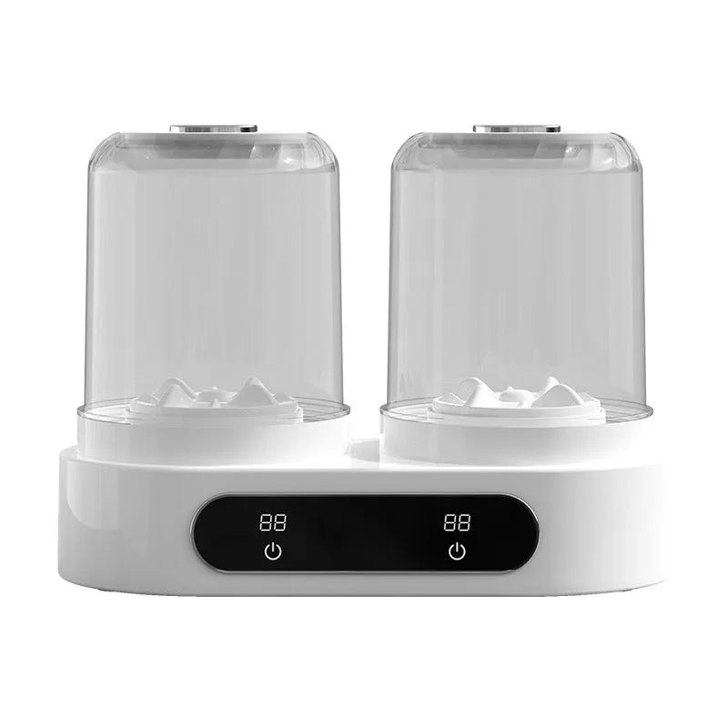 White double bucket USB mini washing machine for personal laundry