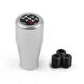 Aluminium alloy universal gear head shift knob in five colours with three adapters for manual cars