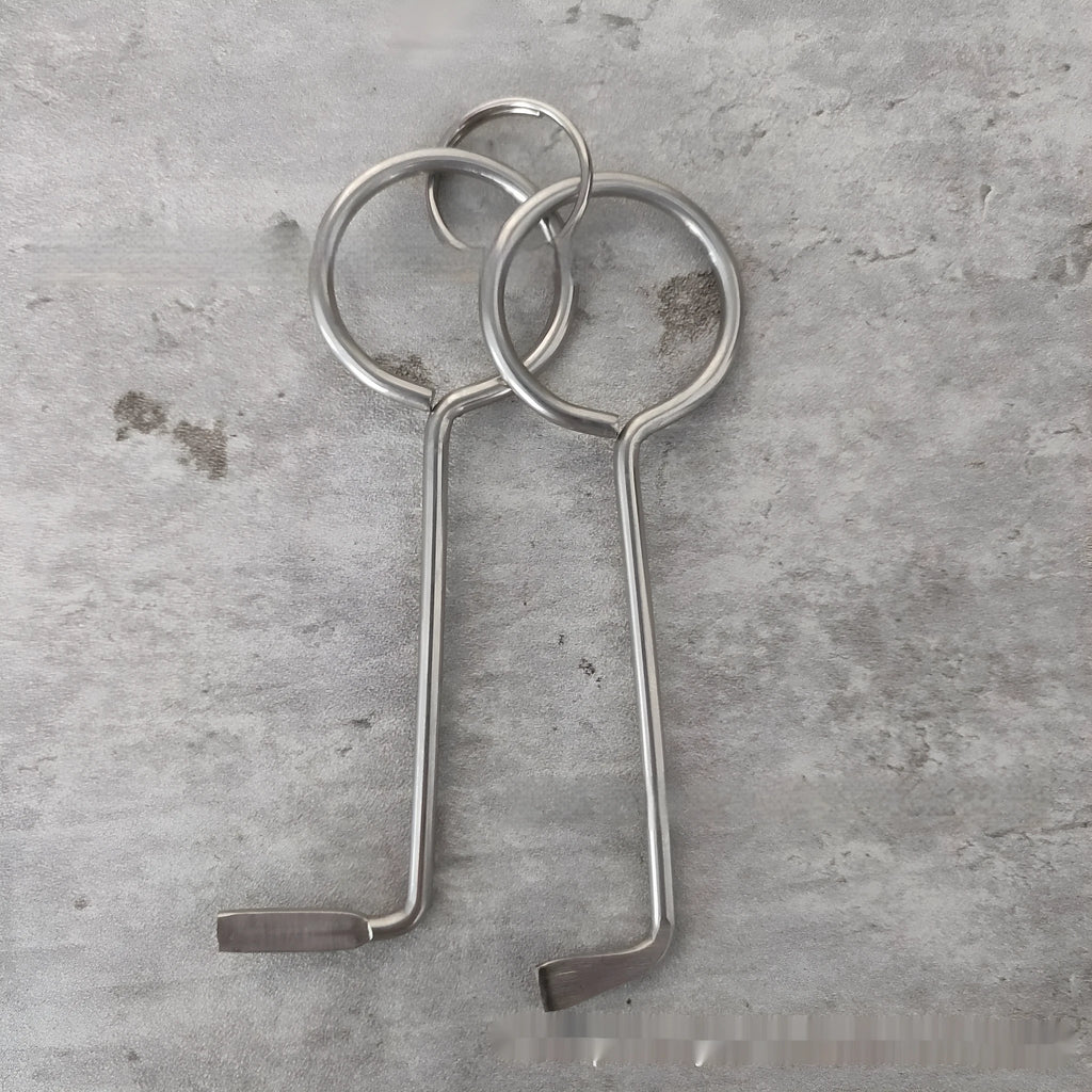 Two alloy wrench tools in a portable set for household repairs