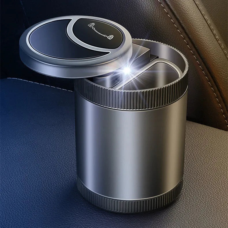 Automatic sensing vehicle mounted ashtray with USB outlet in four colour options