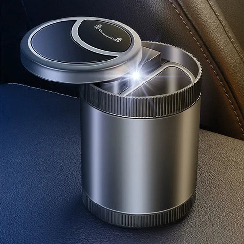 Automatic sensing vehicle mounted ashtray with USB outlet in four colour options