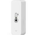 White WiFi Zigbee Tuya smart temperature humidity sensor with ABS housing measuring 72mm long