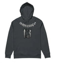 Hooded fleece-lined pullover sweater in loose fit for team uniforms