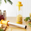 Yellow corn stripper tool with ABS plastic and stainless steel construction