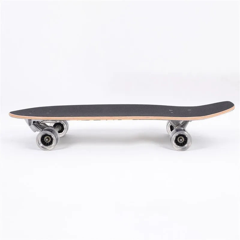 White maple wooden street scooter complete skateboard with 31-inch deck for urban riding