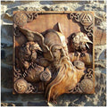 Icon Home acrylic wall hanging depicting Norse mythology character in American style