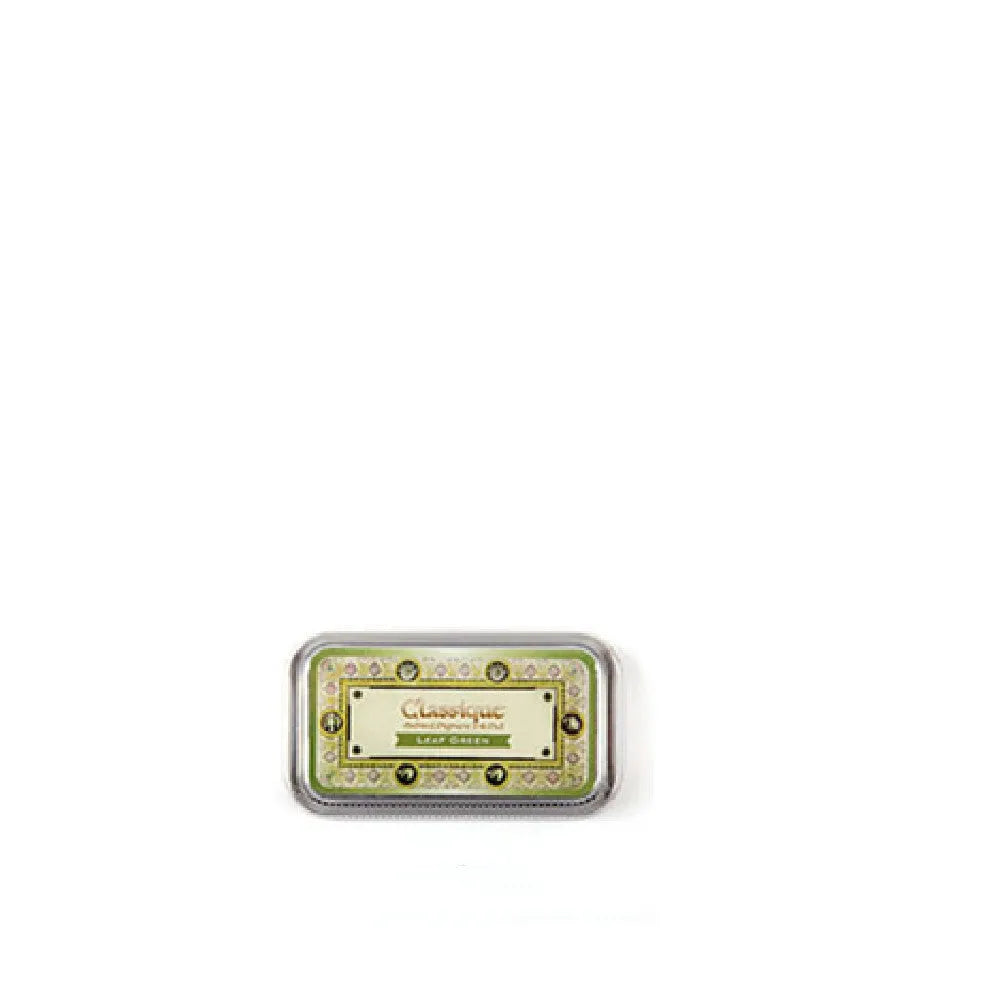 Rectangular stamp pad with oily ink in cocoa brown, fog blue, gray pink, green, and leaf green options