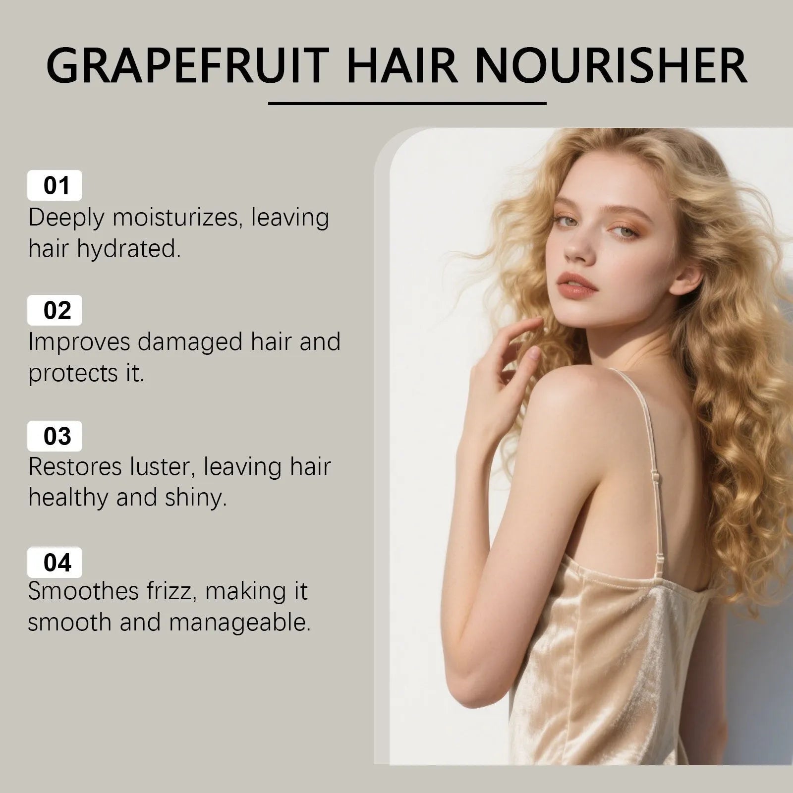 120ml bottle of Grapefruit Hair Conditioner with ginger and rosemary oils for colour-treated hair