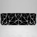 Large black geometric vinyl car sticker sheet for wheel arch decoration, measuring 200cm by 60cm.