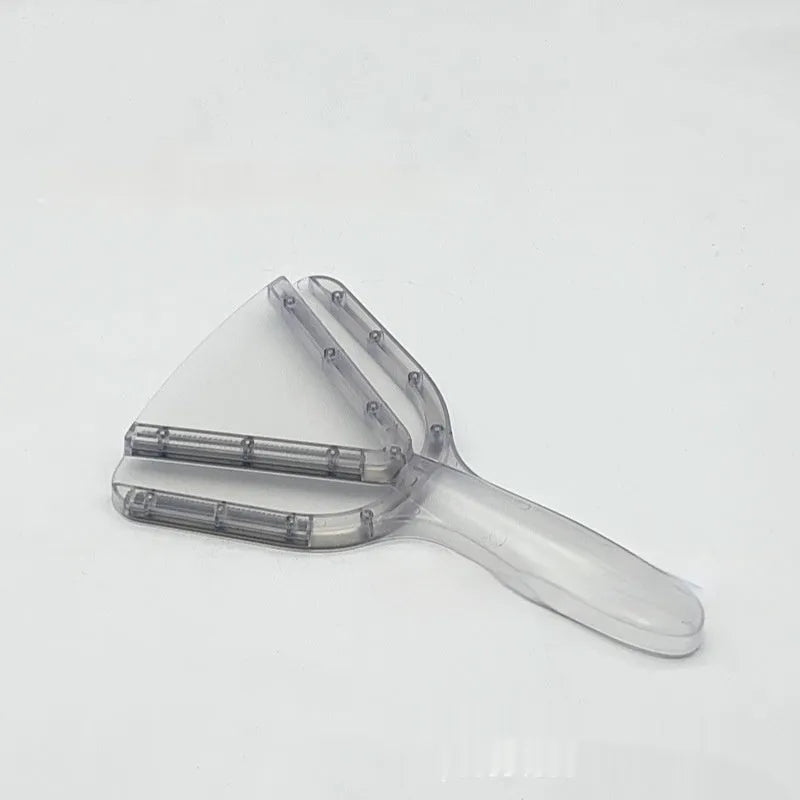 Red ABS plastic can opener and telescopic bottle opener tool on a kitchen counter.