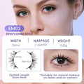 Natural magnetic suction false eyelashes soft mink hair daily wear one pair pink white clip