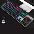AOC GK410 metal mechanical keyboard with 104 keys and USB cable, available with different switch types.