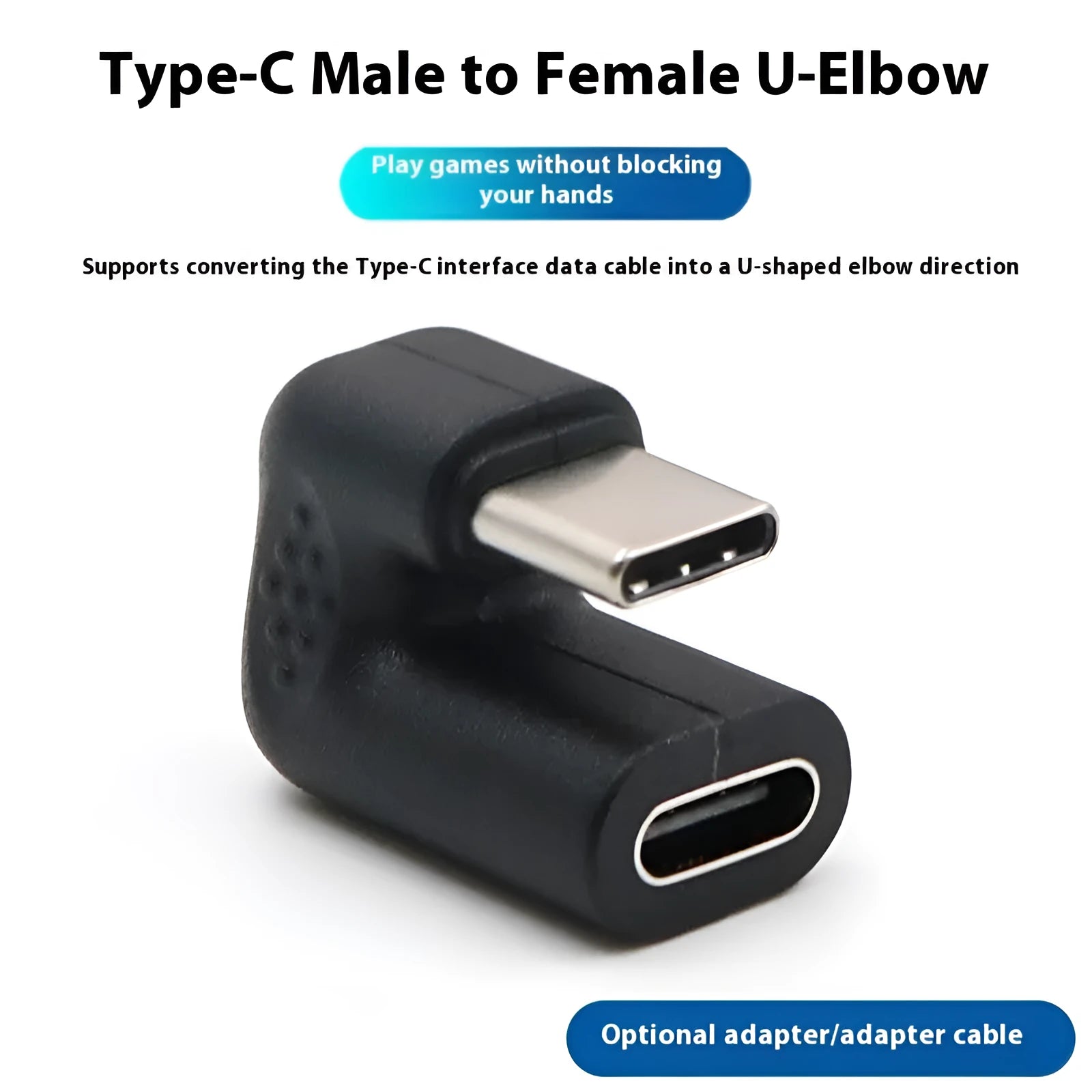 Pack of four white plastic U-Bend USB male to female adapter extension cables