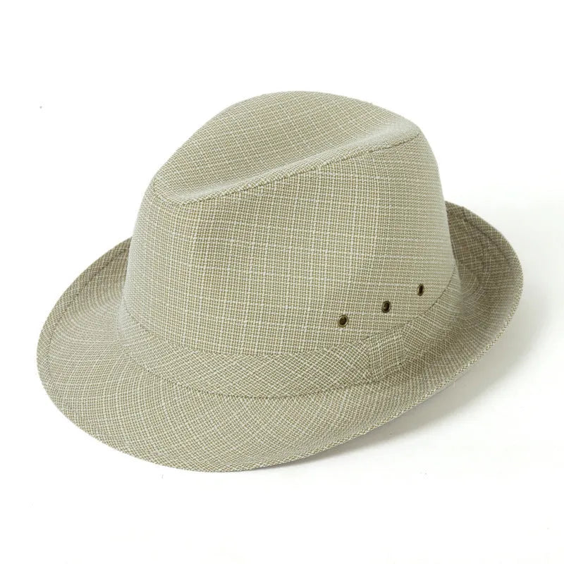 A thickened suit material fedora hat for men shown in Bervis black, with a 60mm brim.