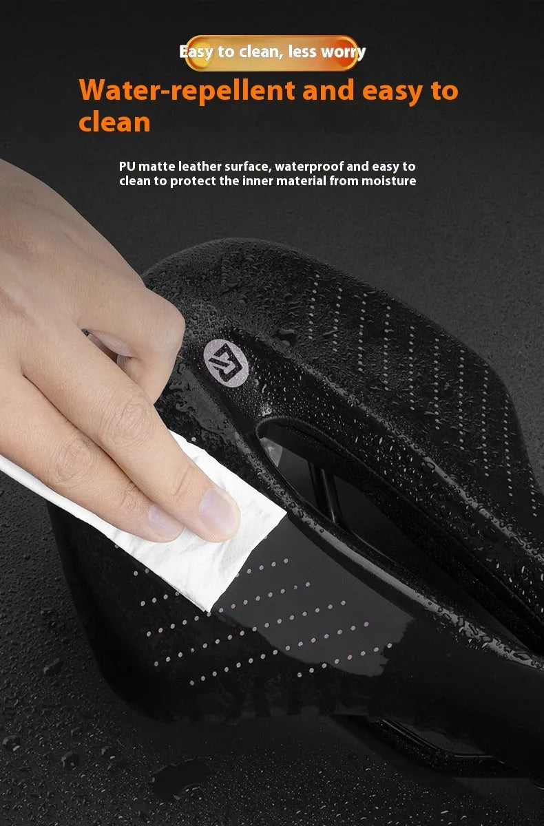 Mountain bike seat cushion in black or pink made from PU foam resin sponge, mid-size M