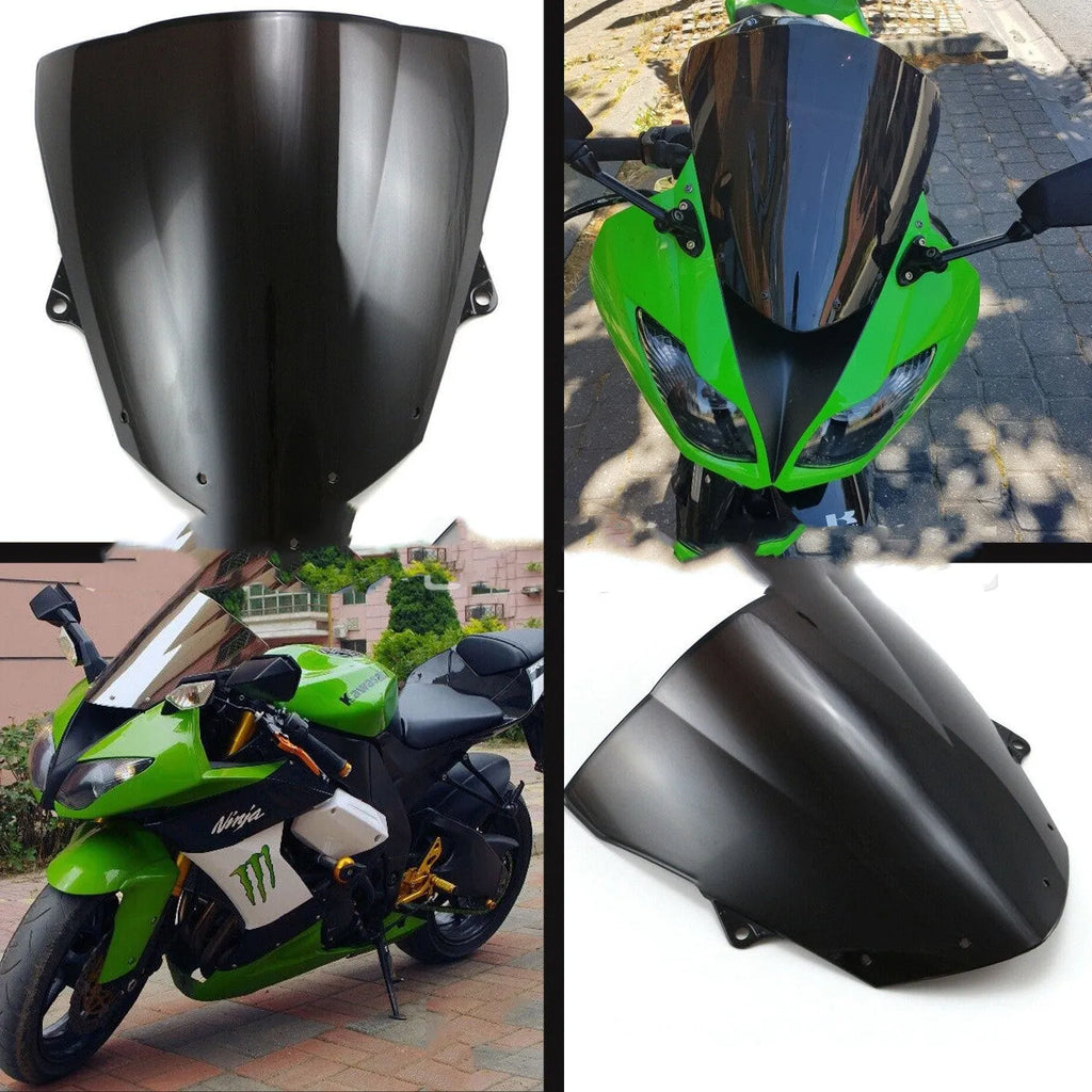 Blue and Brown tinted motorcycle windscreen for Kawasaki ZX-6R 636 and ZX-10R models