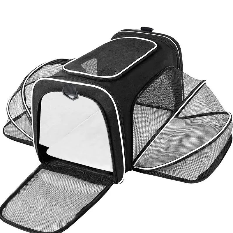 Portable cat carrier bag in 600D cation fabric with small and large size options