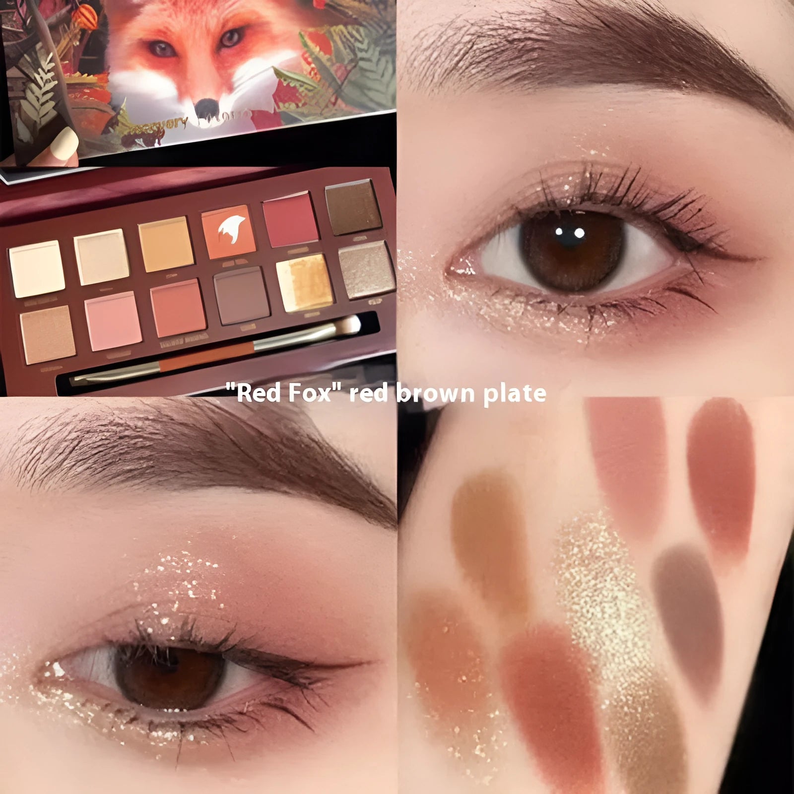 Explorer twelve-colour animal eye shadow palette showing shades including Golden Tiger Ink Cat Plate and Red Fox