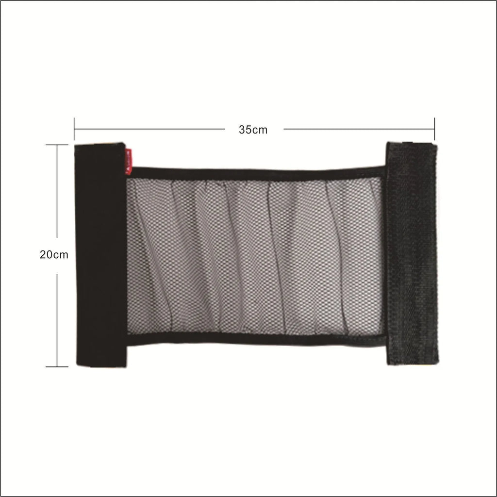 Polyester elastic storage net for car boot organisation in 20x35cm and 20x45cm sizes.