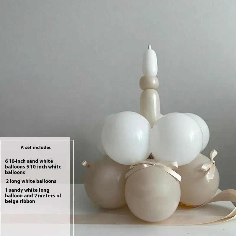 Balloon bouquet DIY decoration set with round shapes for cake centrepieces