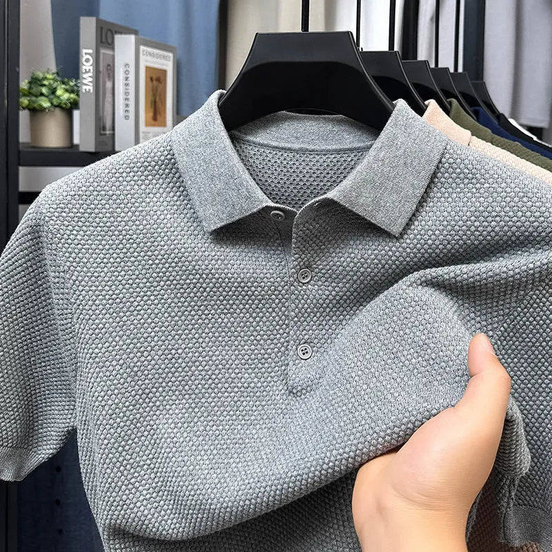 Loose fit pure cotton short sleeve pullover sweater in multiple colours