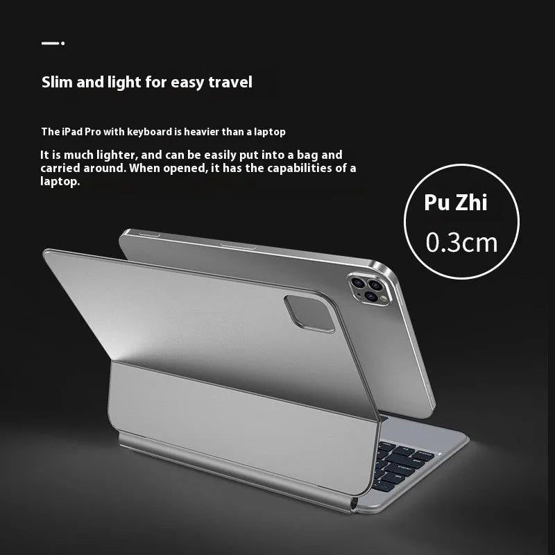 Bluetooth wireless keyboard with magnetic protective cover for iPad Pro and iPad Air in various colours