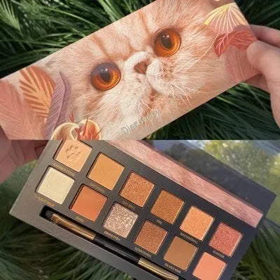 Explorer twelve-colour animal eye shadow palette showing shades including Golden Tiger Ink Cat Plate and Red Fox