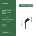 Outdoor aluminium ground lamp with IP65 rating for garden and pathway lighting
