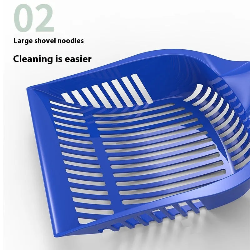 Plastic cat litter scoop in red, yellow or blue colour with small and medium size options