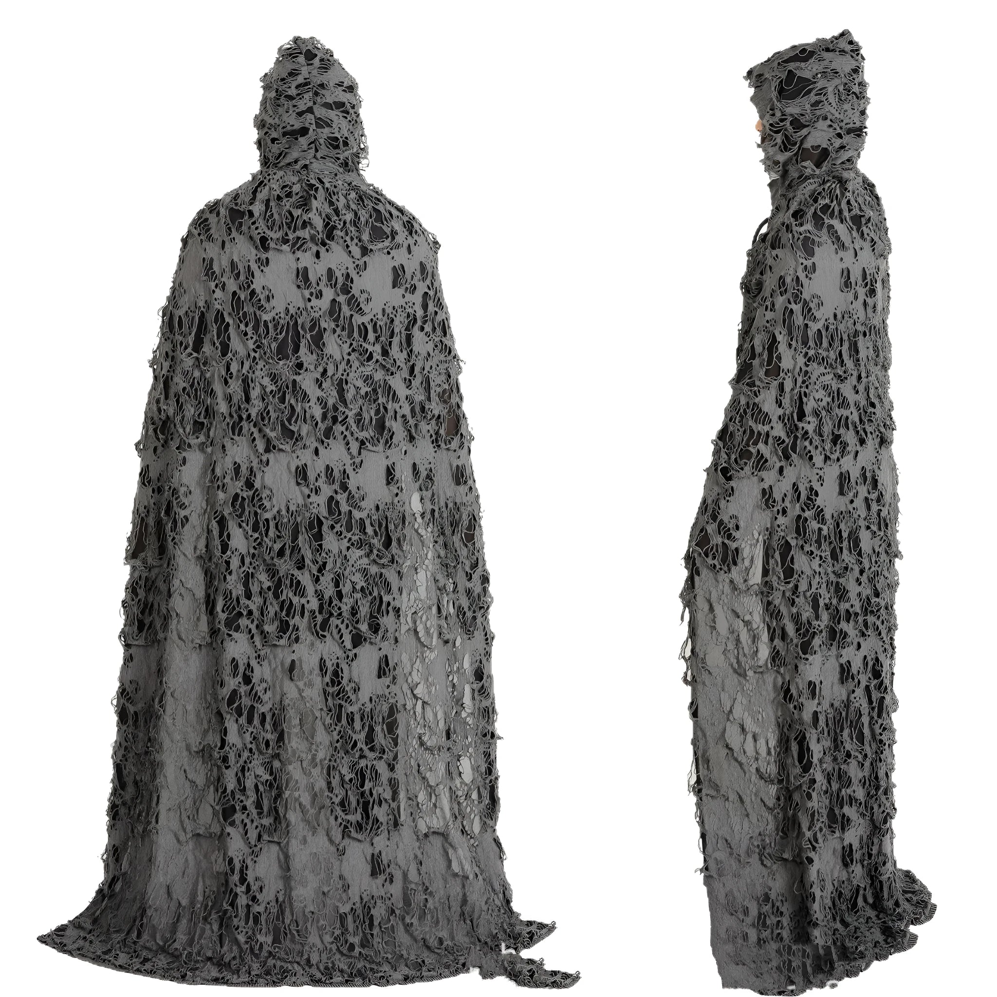 Halloween Hooded Cloak for Adults and Children Ghost Festival Rag Clothes Sewn Cloth Costume Cape 110cm 130cm 150cm Sizes Death Style