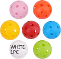 Multi-colour golf practice balls in net bag with 26-hole putting layout for skill development