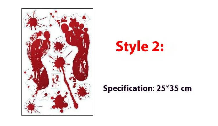 Hot Blood handprint wall sticker decoration PVC 25x35cm with style options