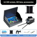 Underwater fish finder HD camera with 4.3-inch screen and temperature sensor on a fishing boat.