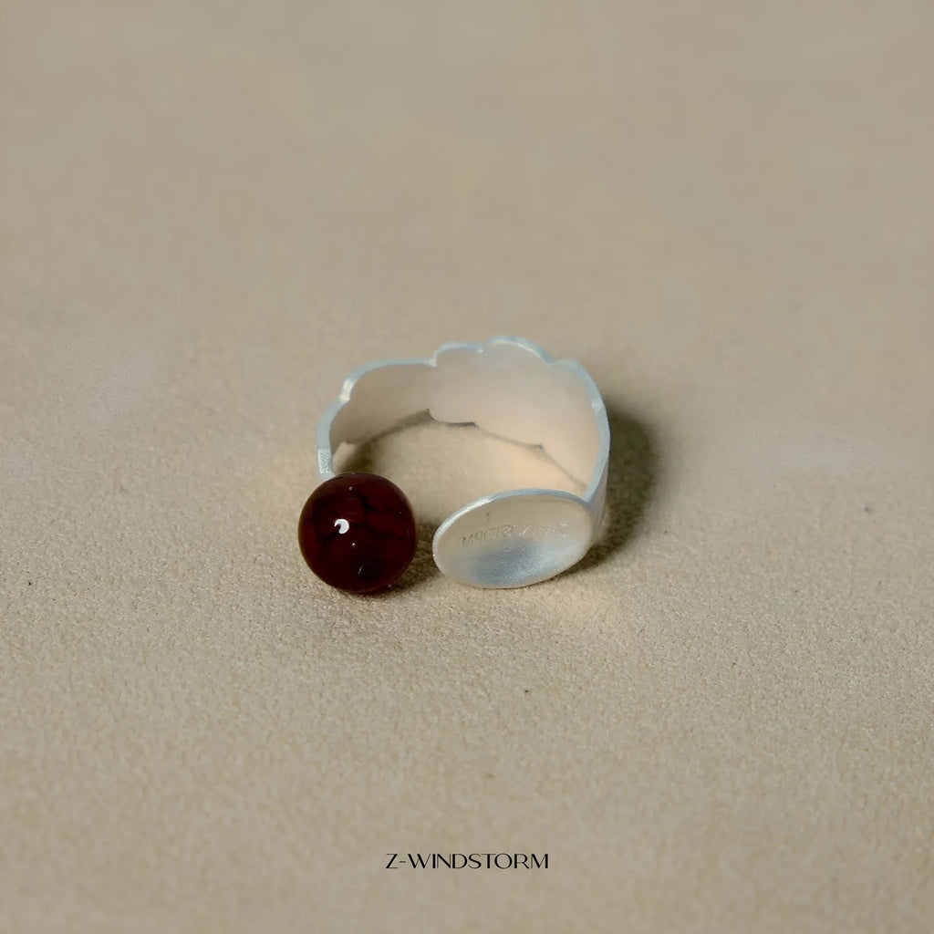 Alloy ring and bracelet set with electroplated finish and diamond shape detail