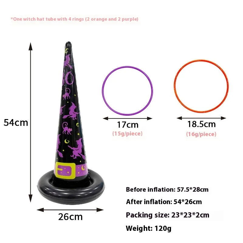Ghost festival inflatable octopus ferrule throwing toy in multiple colour options for teenagers
