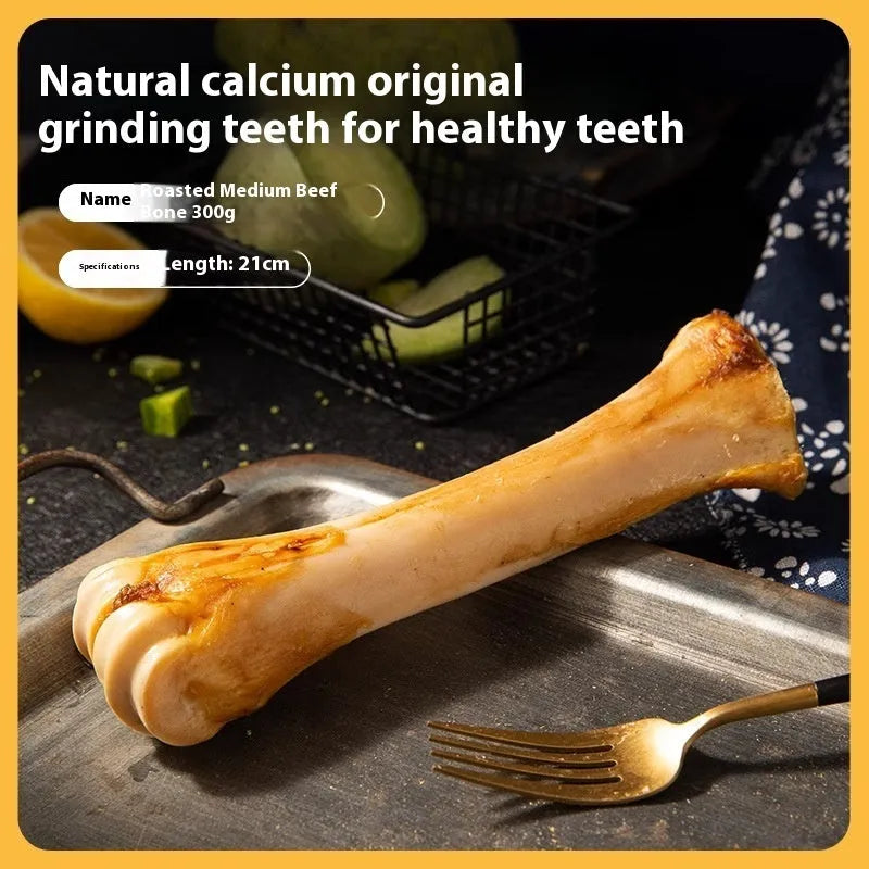Puppy molar rod dental chew in three sizes for teething and training with calcium supplement