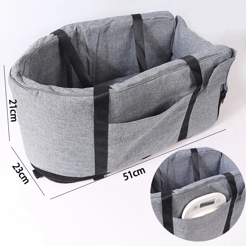 Outdoor dog kennel for car travel in blue, grey, red or grey mesh fabric options