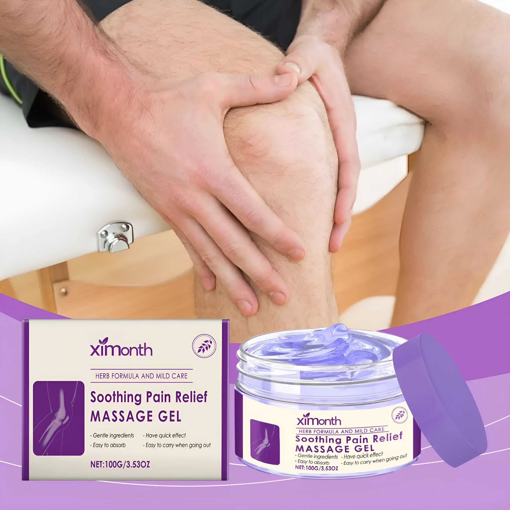 100g tube of body massage gel for joint, knee and elbow daily care.