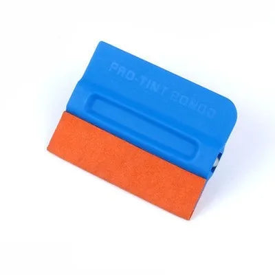 Car colour change film scraper tool with deerskin or wool pad for vinyl wrap application