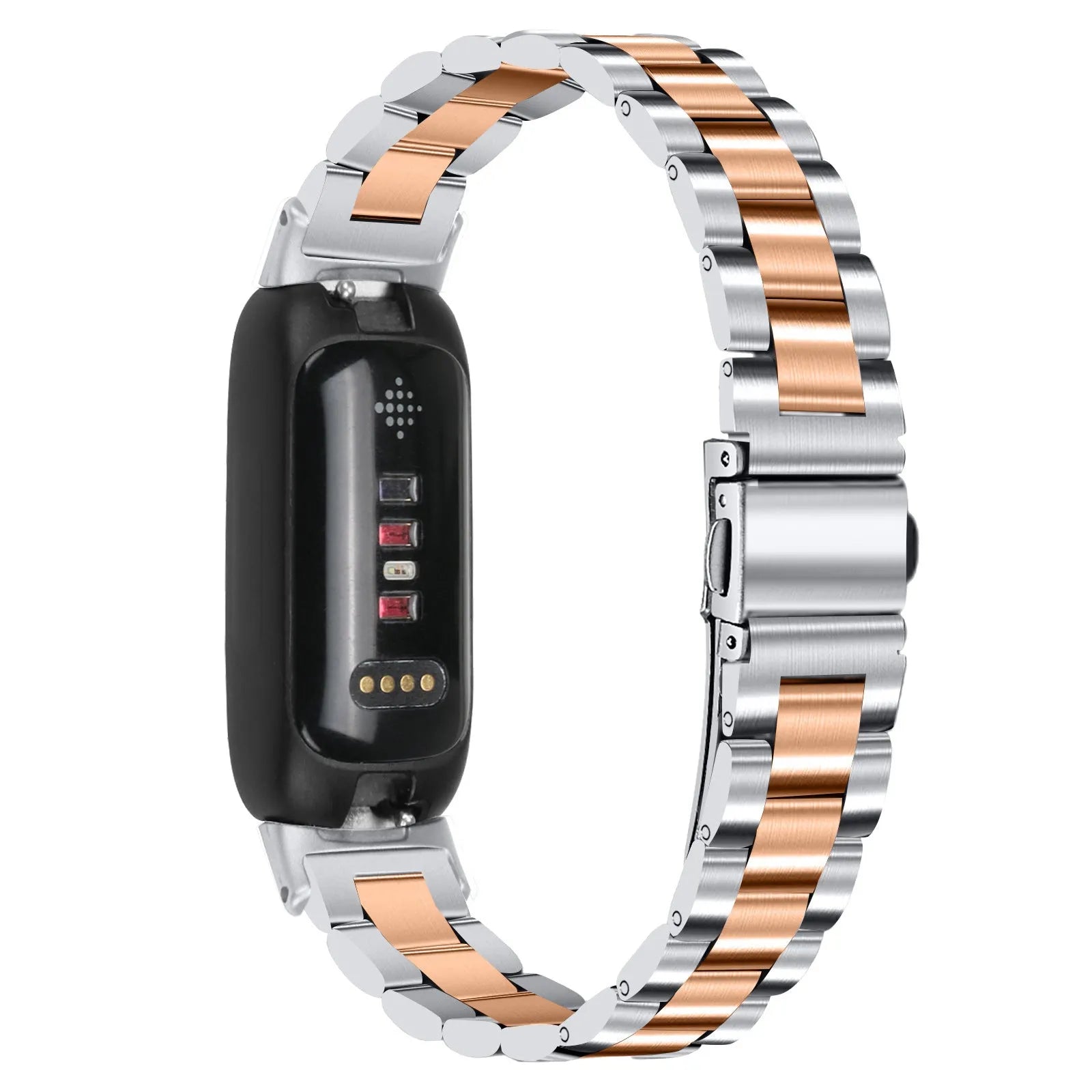 Huawei Inspire 3 stainless steel replacement watch strap in multiple colour options showing 12mm connector.