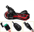 One drag two LED work light wiring harness with 2 metre silicone cable for automobile roof spotlight modification