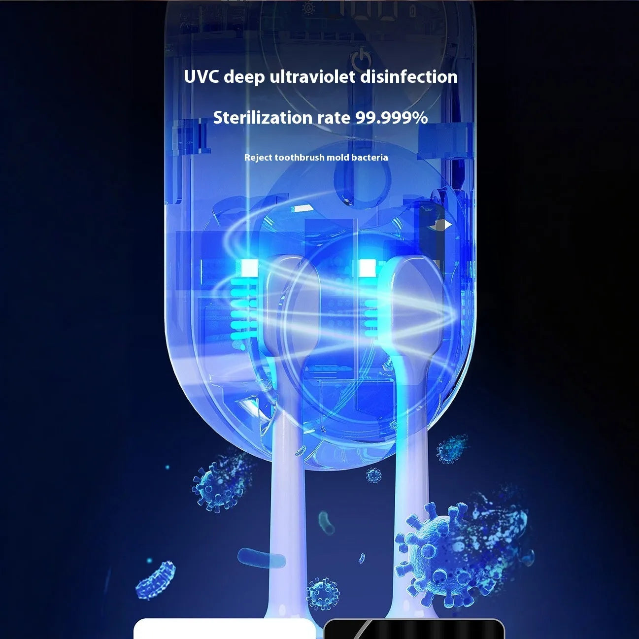 White electric UV sterilisation wall storage drying rack with metal construction
