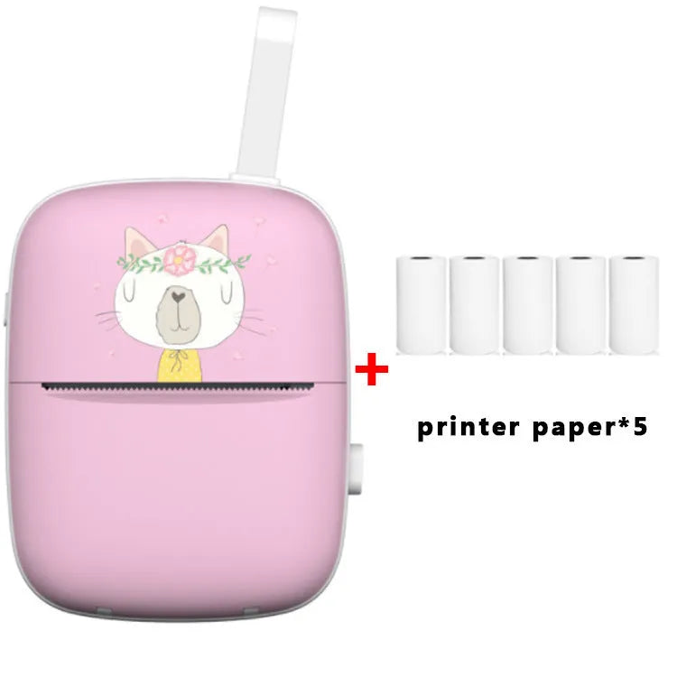 Bluetooth portable printer for wrong questions and labels, 55mm width, 300DPI, blue colour, compact size
